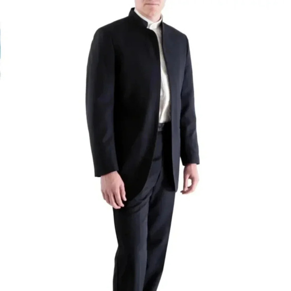 FERRECCI | Uomo Mirage Super 150 Suit/Tuxedo Jacket in Black sz 40S - Picture 6 of 7